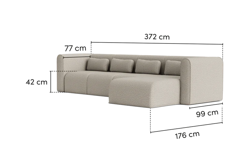 Lucky Köşe Koltuk ( 4 MODÜL 372 CM )