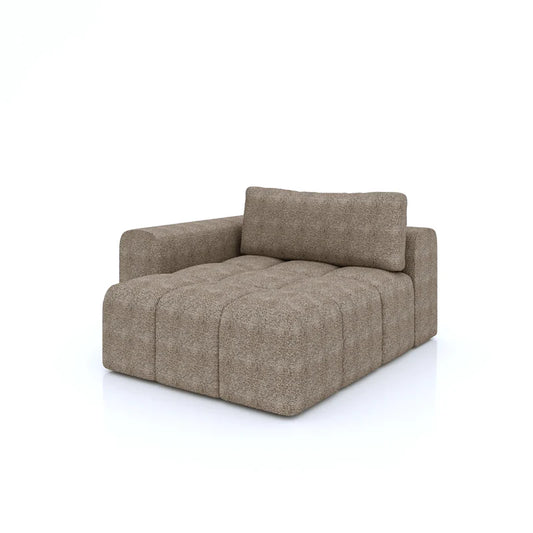 Mobilya Koltuk markası kahverengi tek kişilik modern yumuşak kumaş berjer koltuk