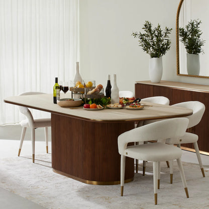 Atlantis 200x90 Cm Tek Ayaklı Yemek Masası