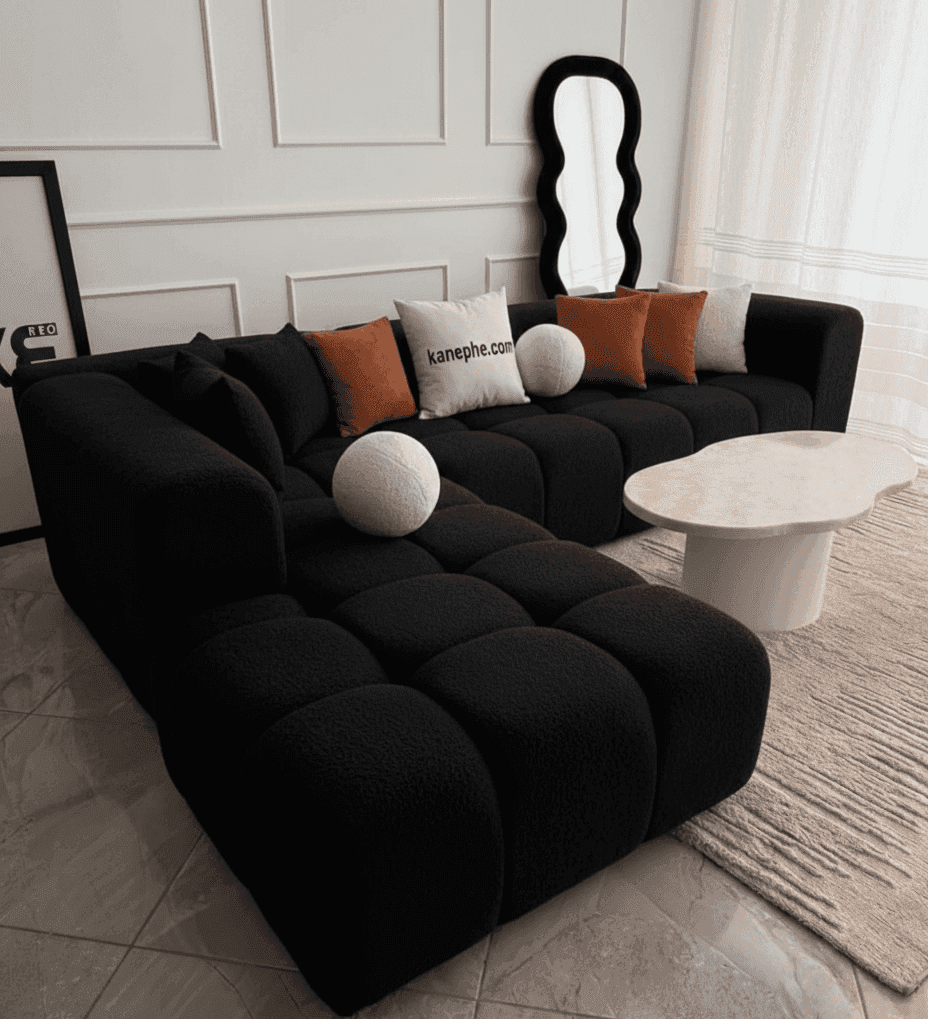 Pony köşe koltuk, şık tasarımı ve rahat oturma alanıyla modern oturma odaları için ideal seçim